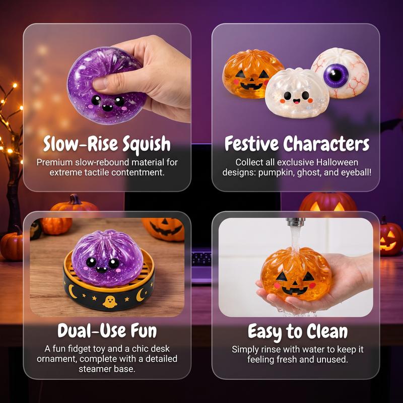 Steamed Bun Squishy Toy Set