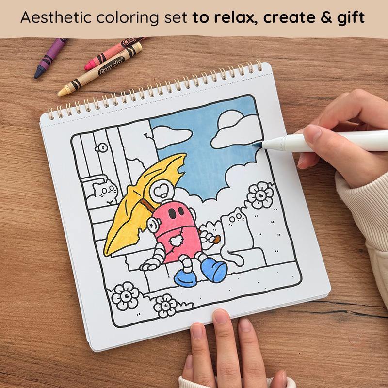 Spooky Cutie Halloween Coloring Book