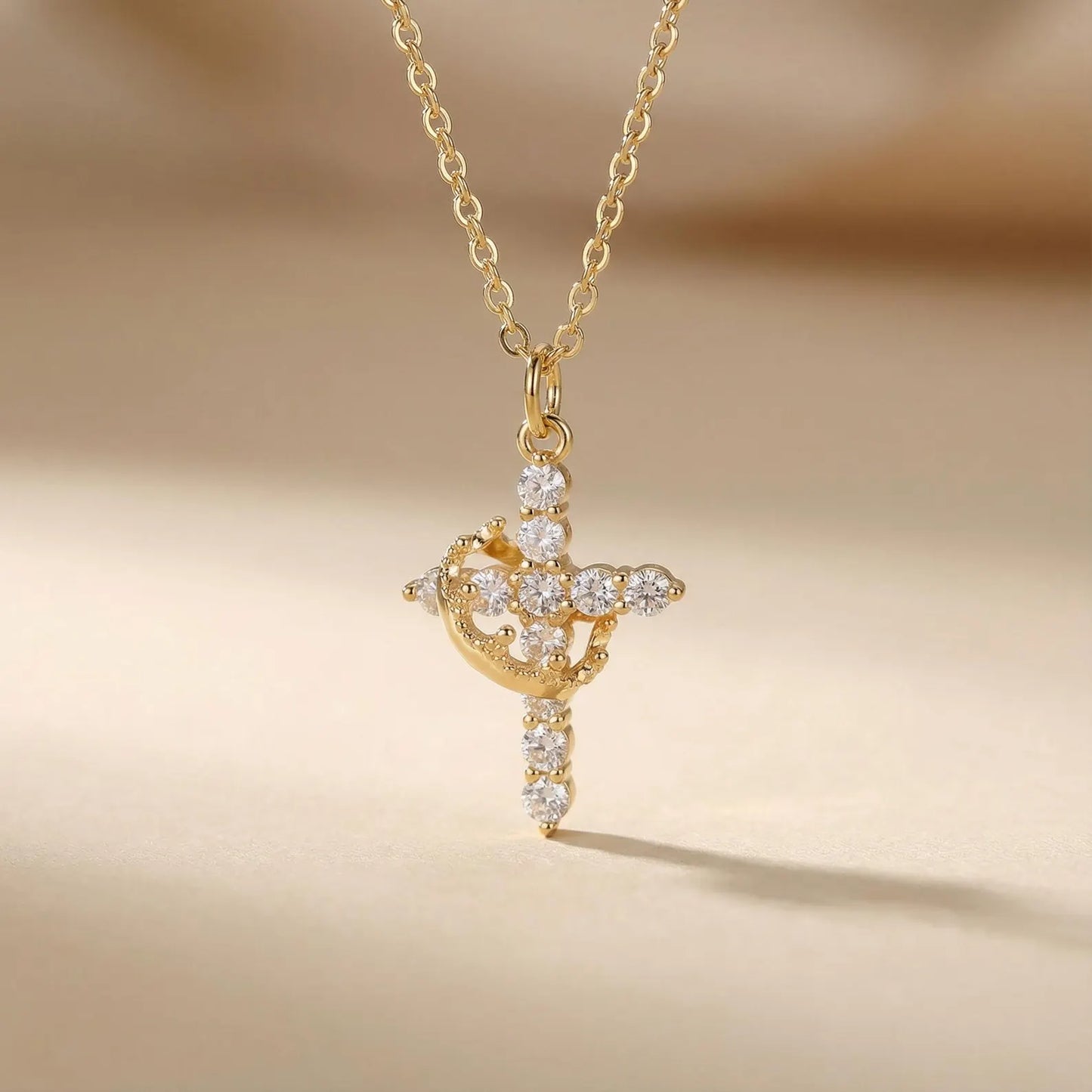 Cross Crown Necklace