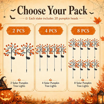 Solar Pumpkin Halloween Lights