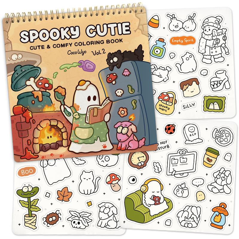 Spooky Cutie Halloween Coloring Book