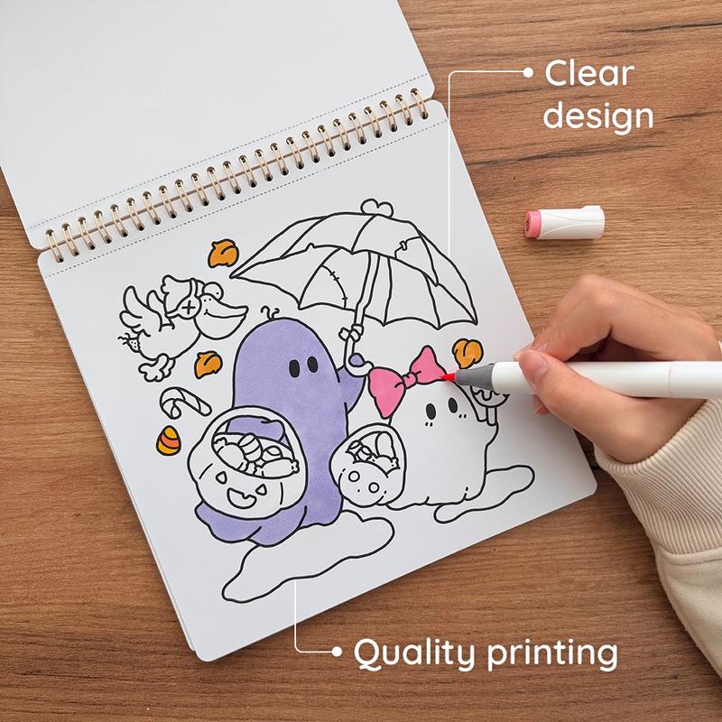 Spooky Cutie Halloween Coloring Book