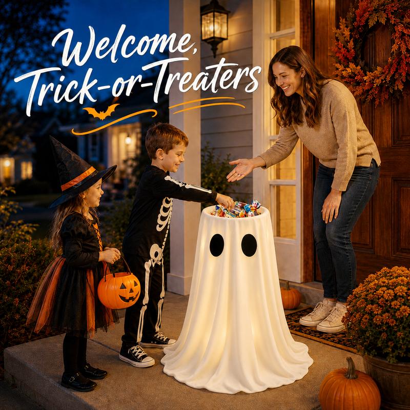 Glowing Ghost Candy Holder
