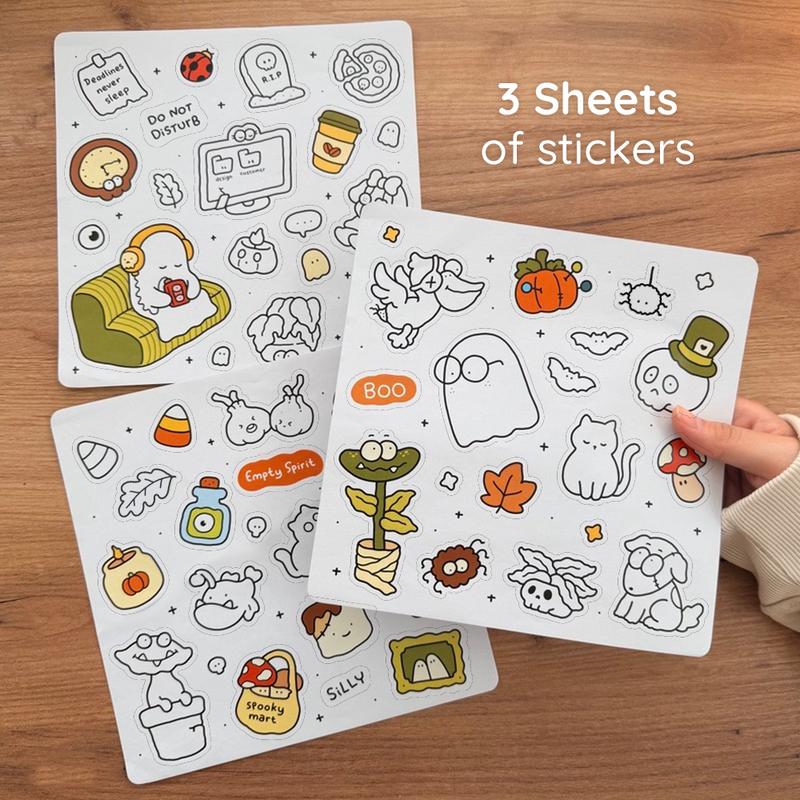 Spooky Cutie Halloween Coloring Book