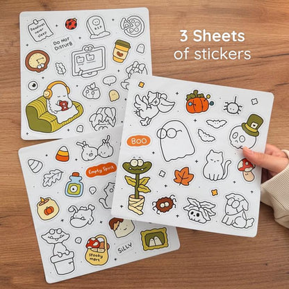Spooky Cutie Halloween Coloring Book