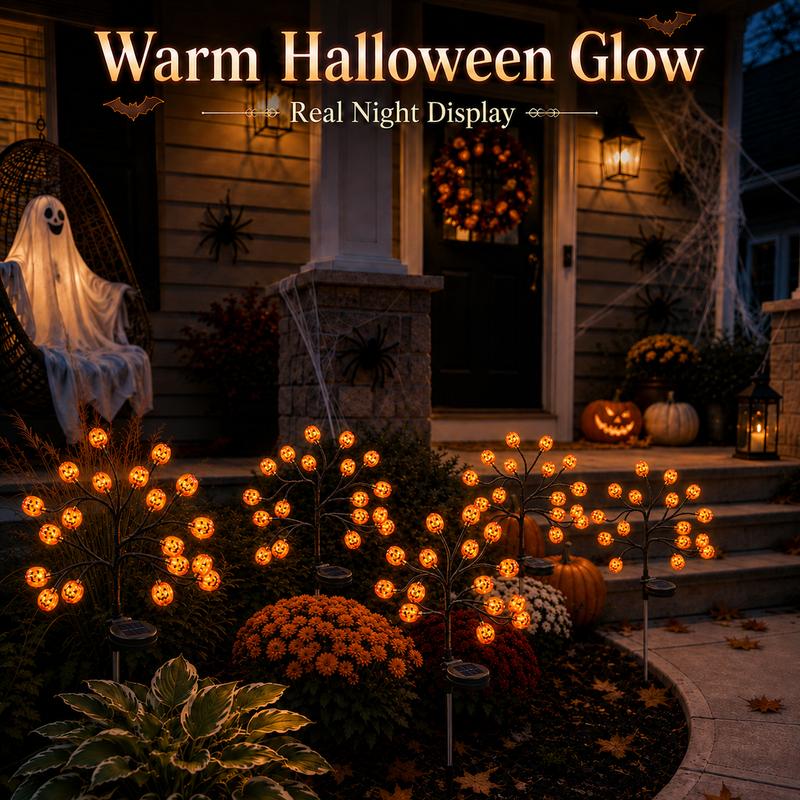 Solar Pumpkin Halloween Lights