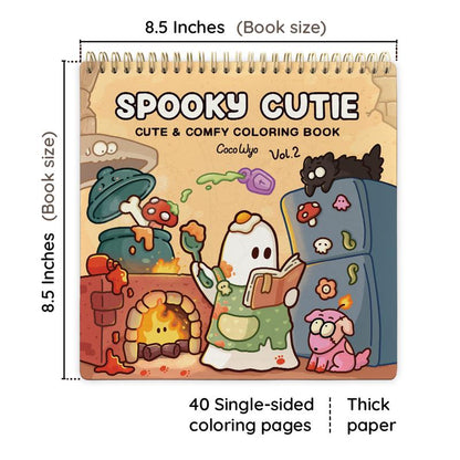 Spooky Cutie Halloween Coloring Book
