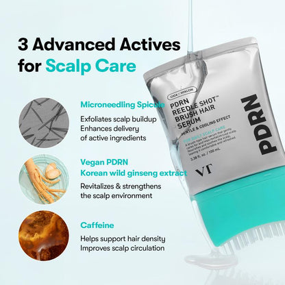 PDRN Hair Brush x microneedling Serum