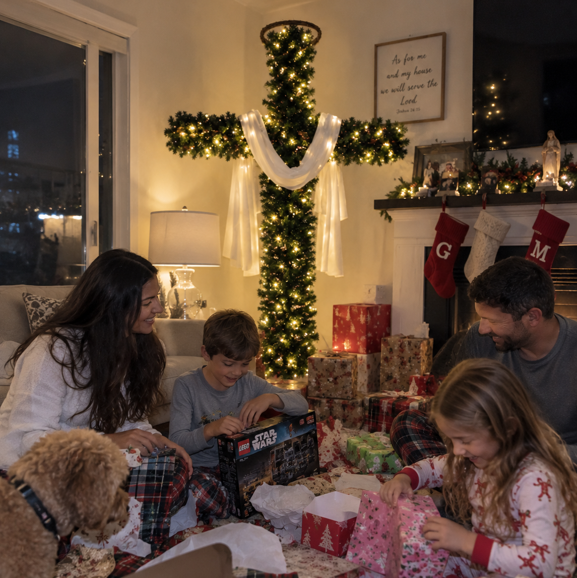 Cross Christmas Tree