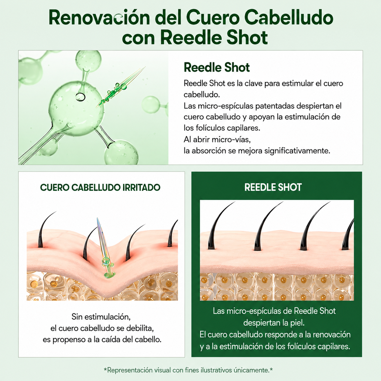 Peine PDRN + Sérum de Microneedling