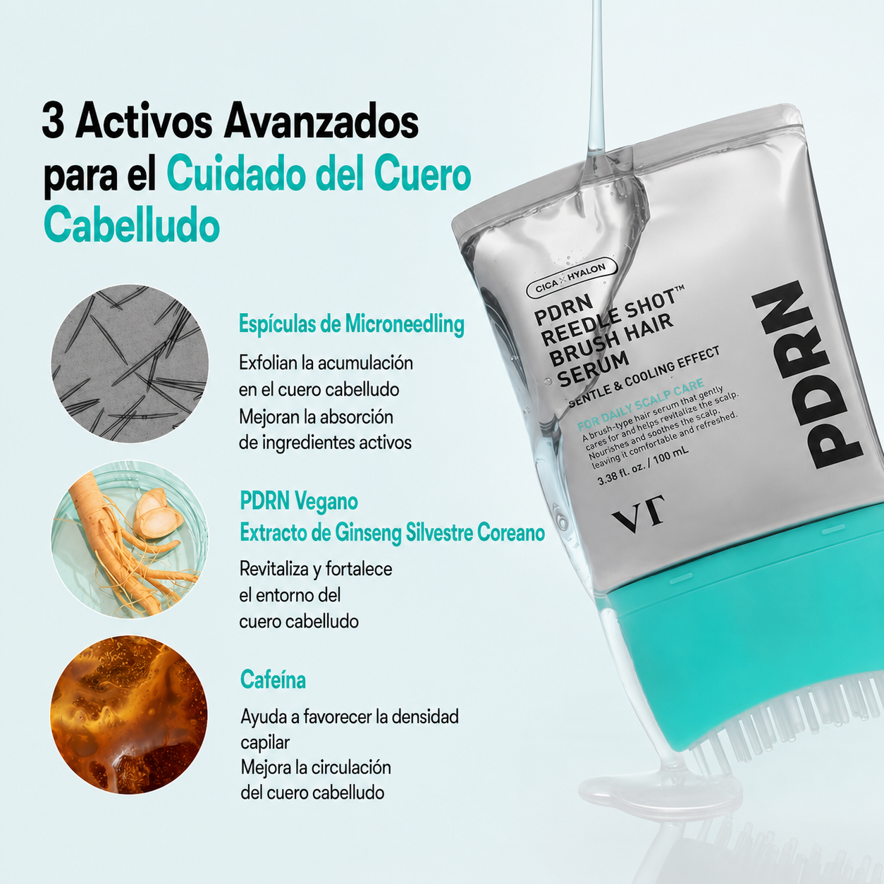 Peine PDRN + Sérum de Microneedling