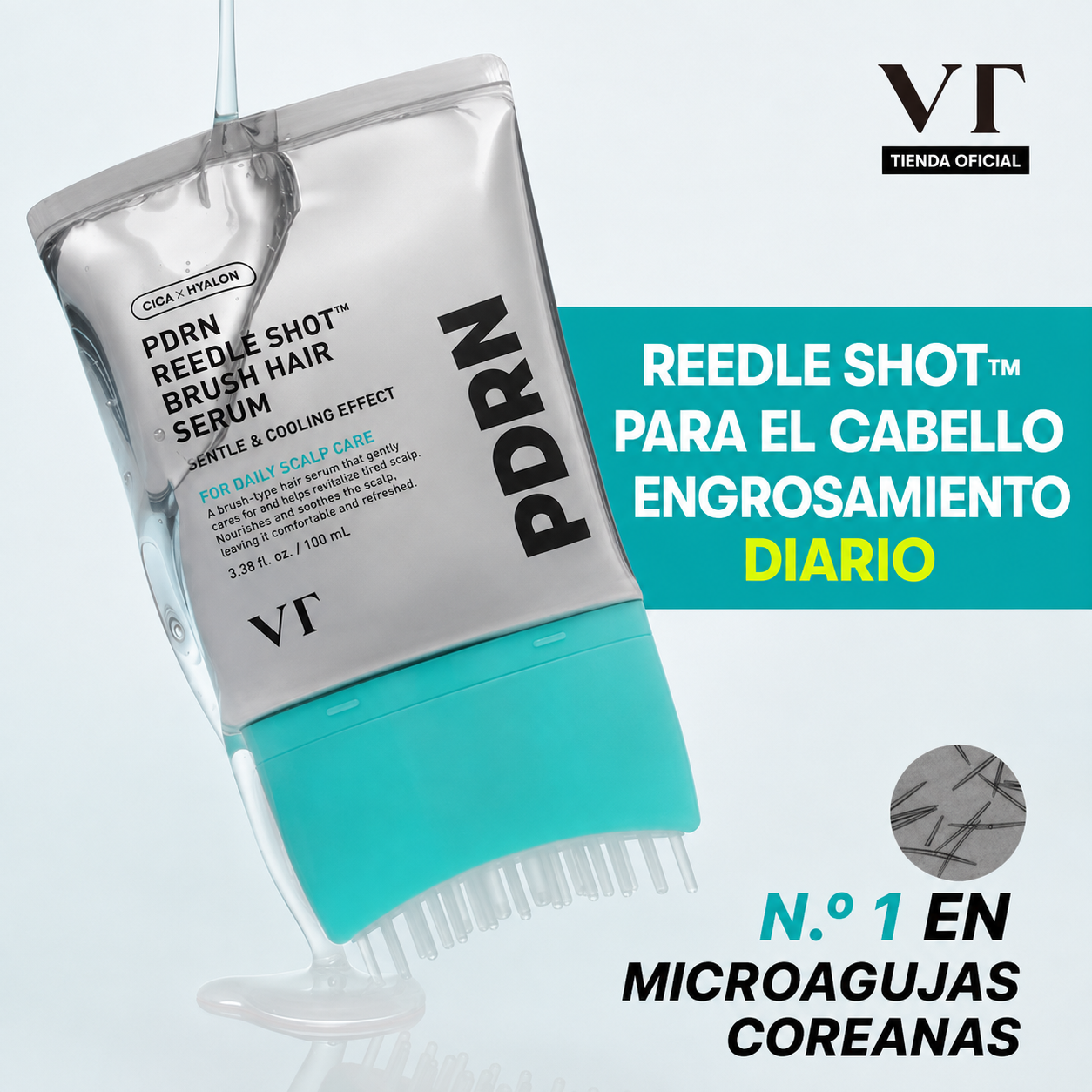 Peine PDRN + Sérum de Microneedling