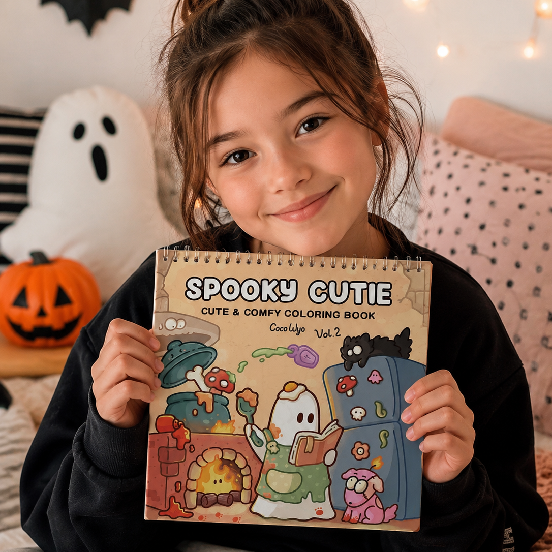 Spooky Cutie Halloween Coloring Book