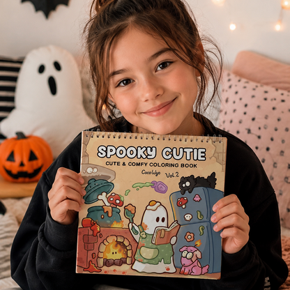 Spooky Cutie Halloween Coloring Book