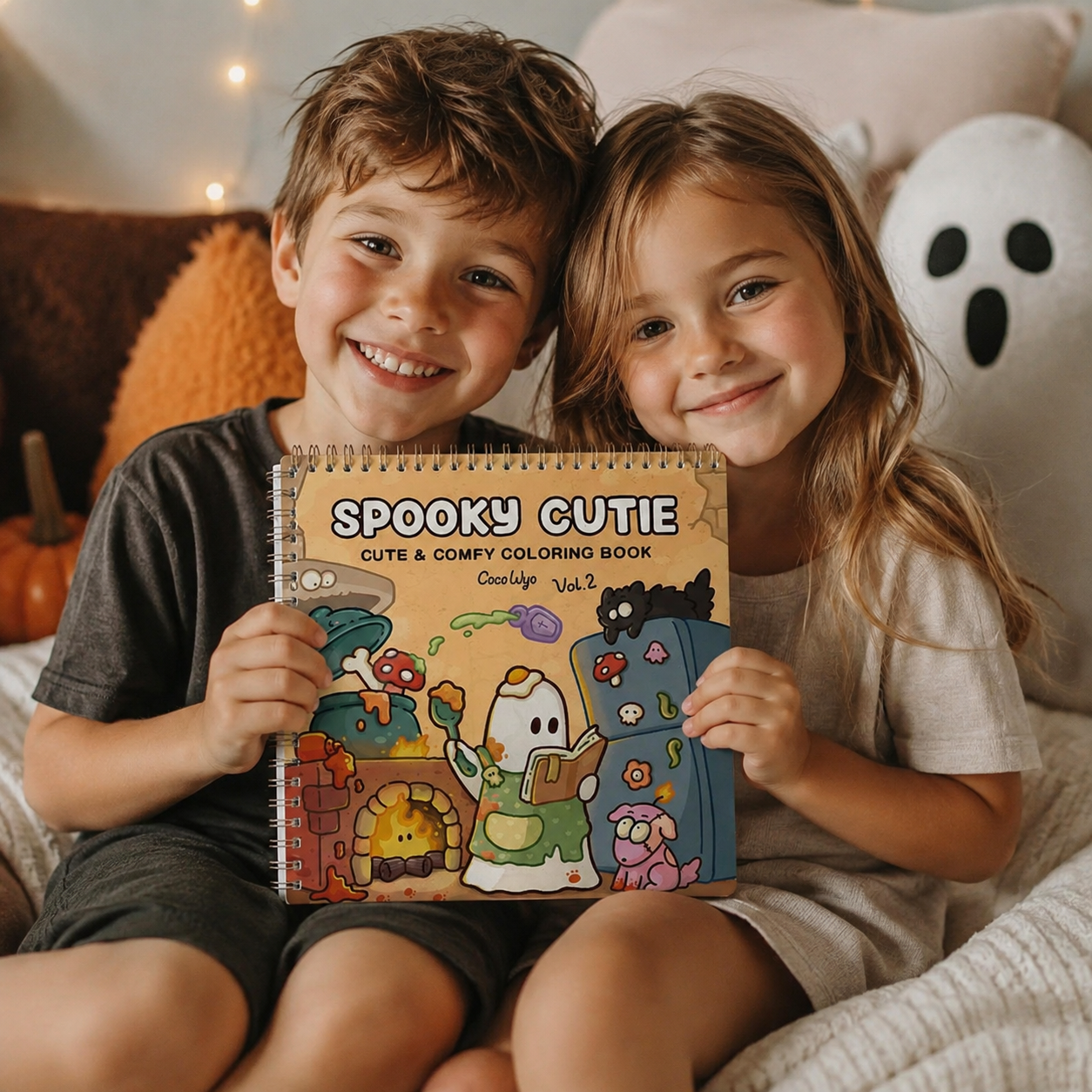 Spooky Cutie Halloween Coloring Book