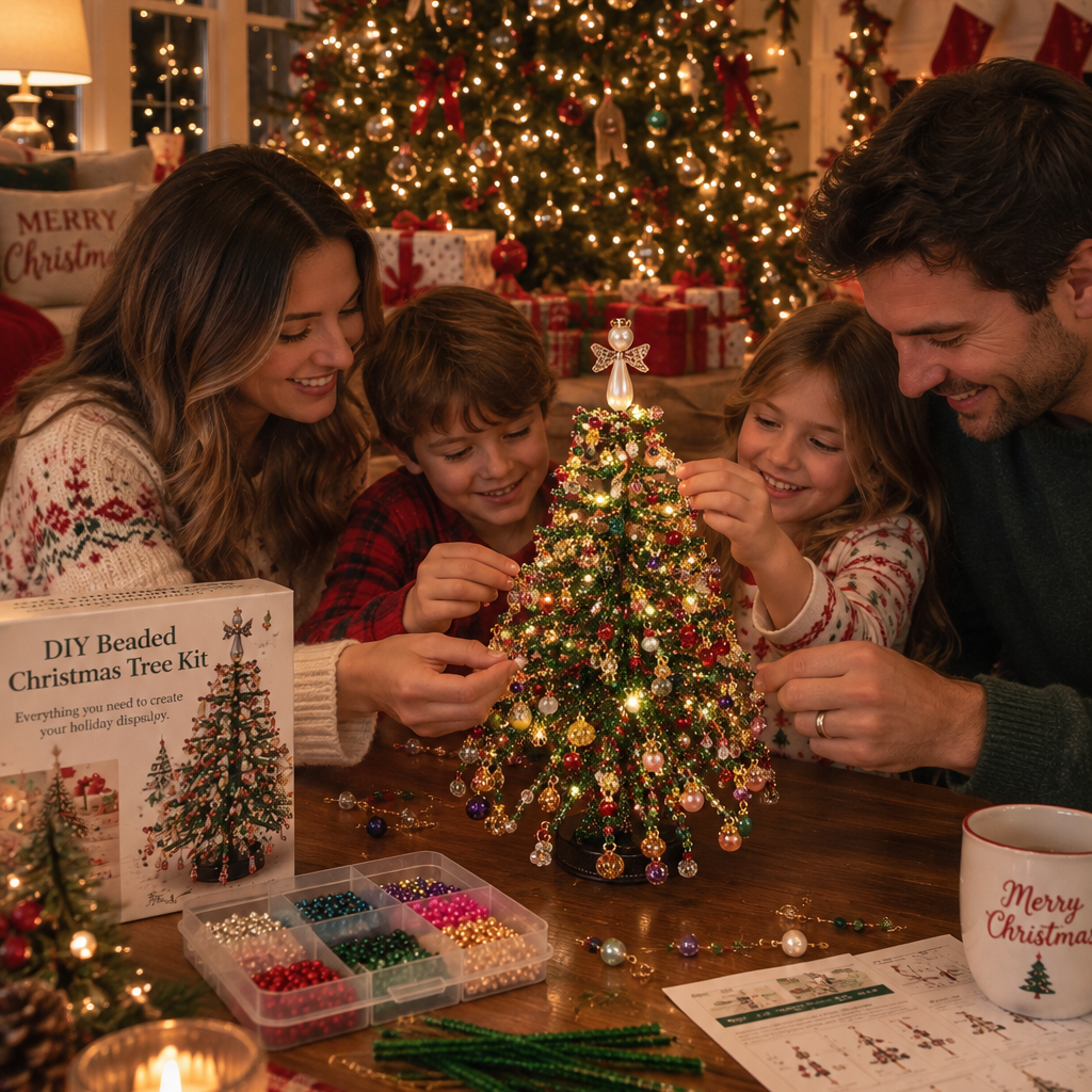 DIY Beaded Christmas Tree