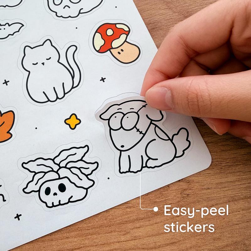 Spooky Cutie Halloween Coloring Book