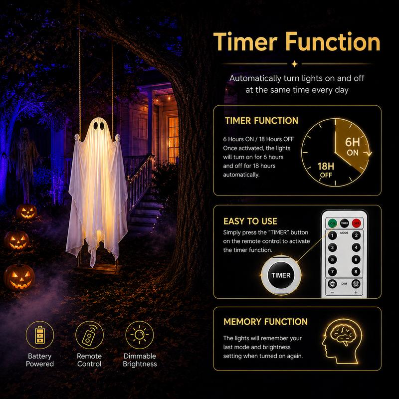 Spooky Swinging Ghost