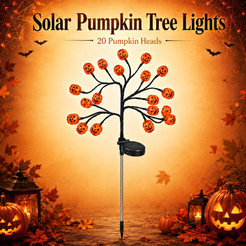 Solar Pumpkin Halloween Lights