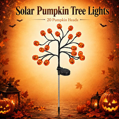 Solar Pumpkin Halloween Lights