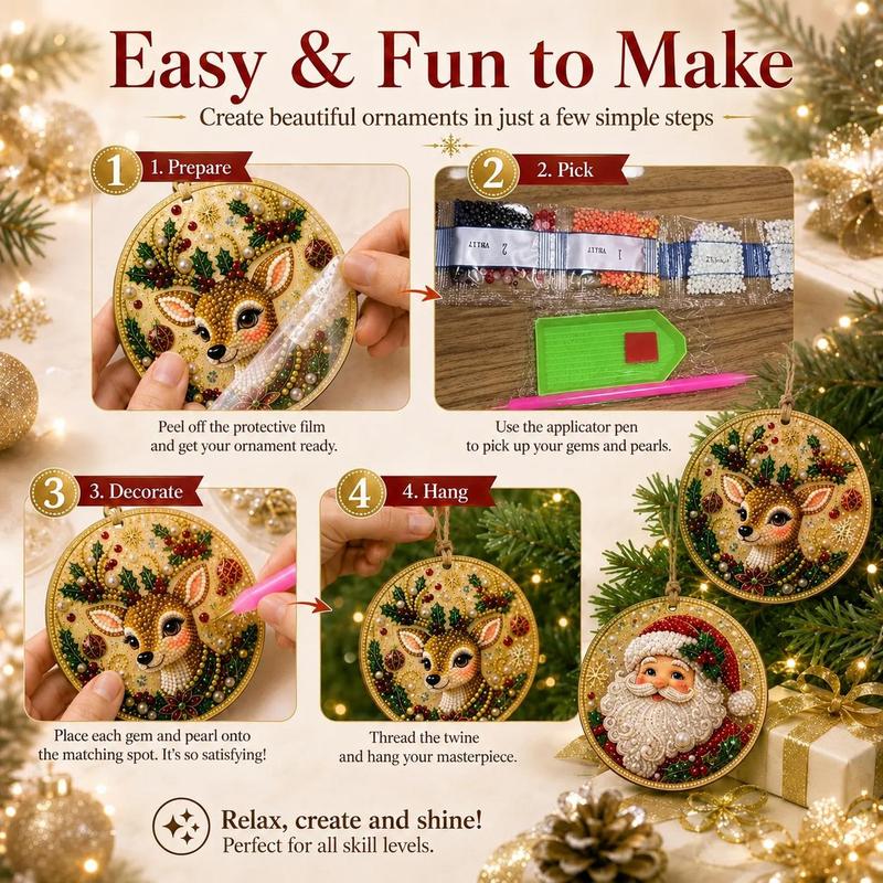 Christmas Gem DIY Ornaments