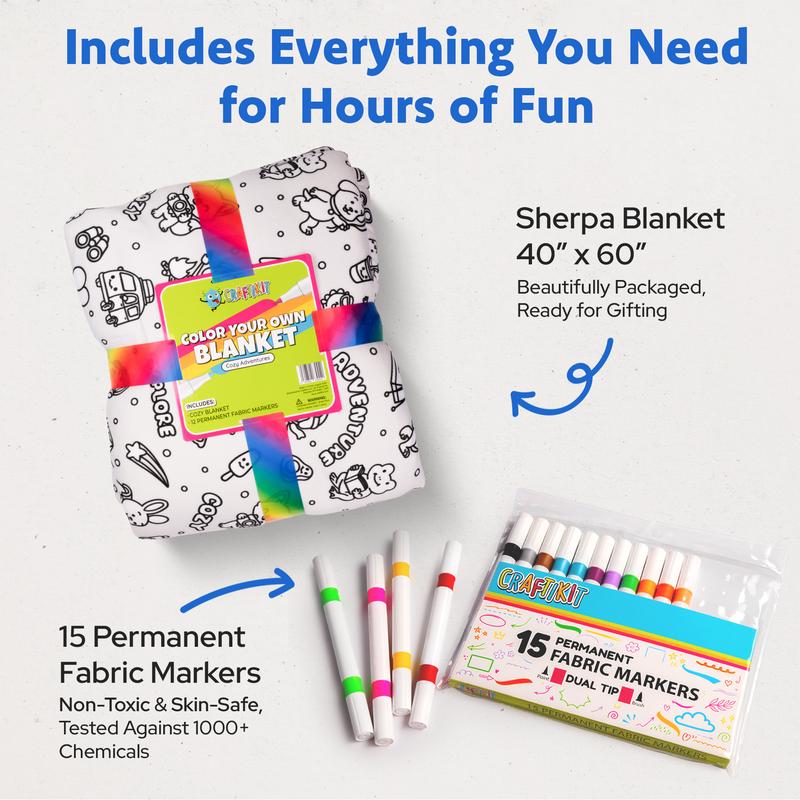 Cozy Coloring Blanket